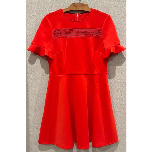 NWT TED BAKER LONDON Lace Inset Skater Dress Size 4=12/US - Picture 8 of 8